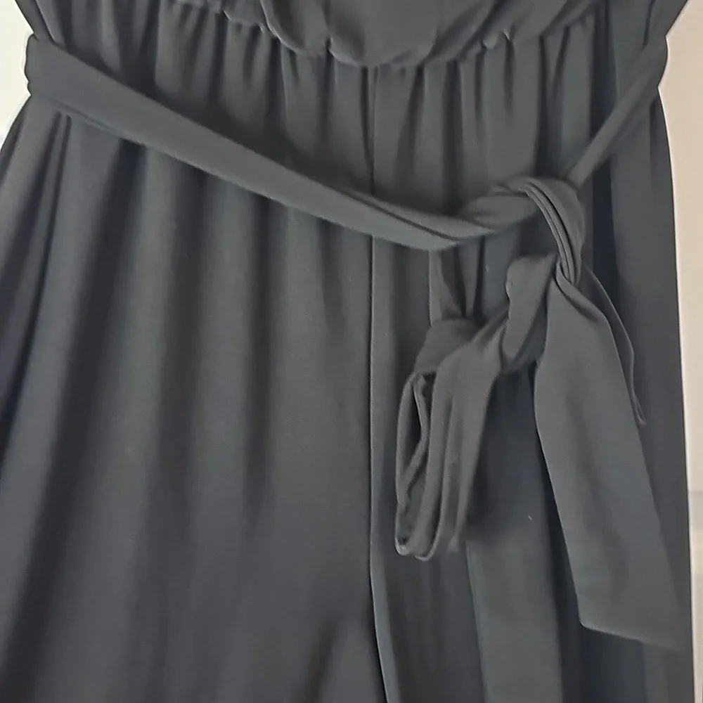 WHITE HOUSE | BLACK MARKET | WOMEN BLACK STRAPLESS EMBELLISHED JUMPSUIT SIZE 2 - Picture 5 of 7